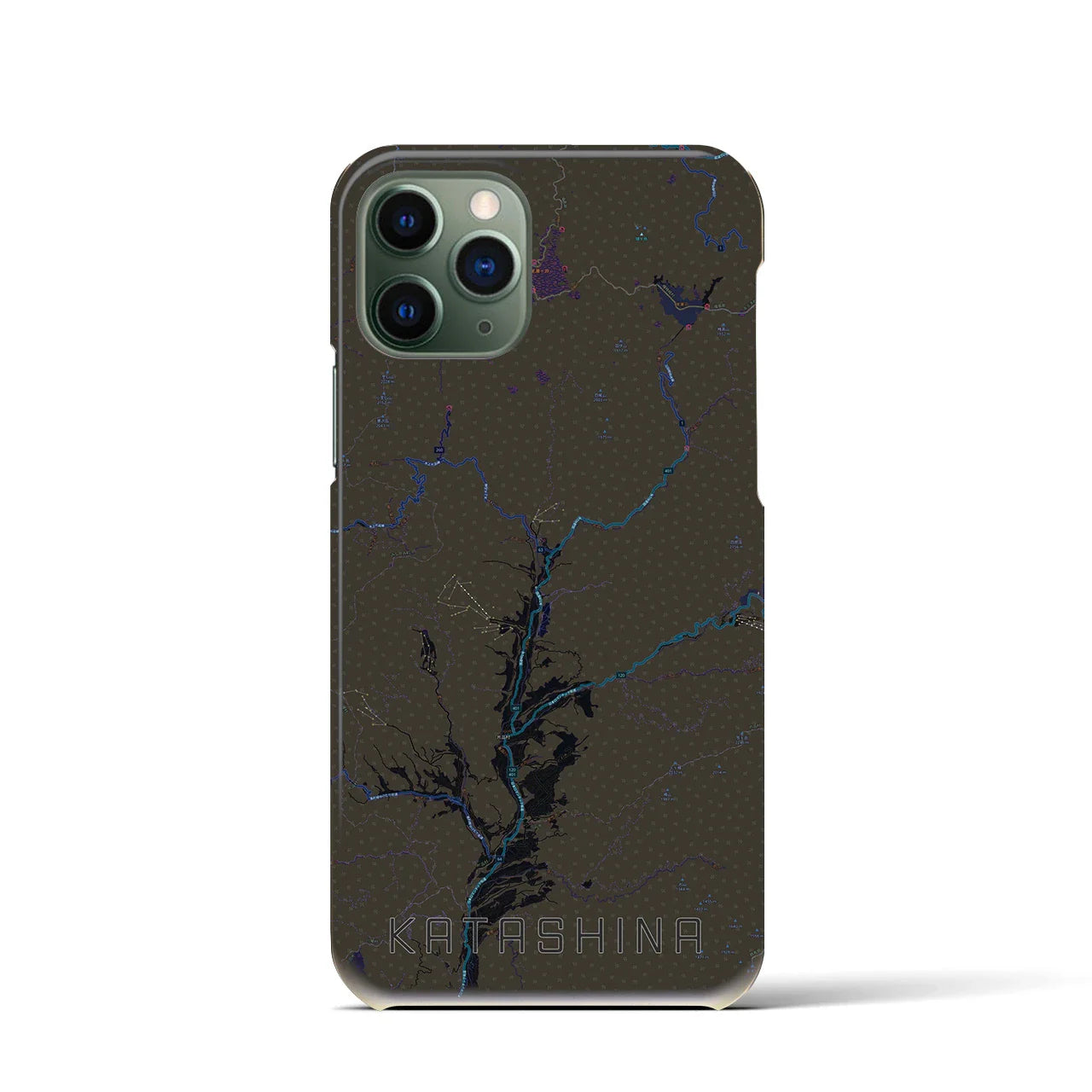 【片品(群馬県)】地図柄iPhoneケース(バックカバータイプ)