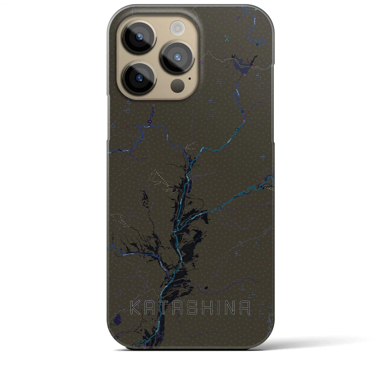 【片品(群馬県)】地図柄iPhoneケース(バックカバータイプ)