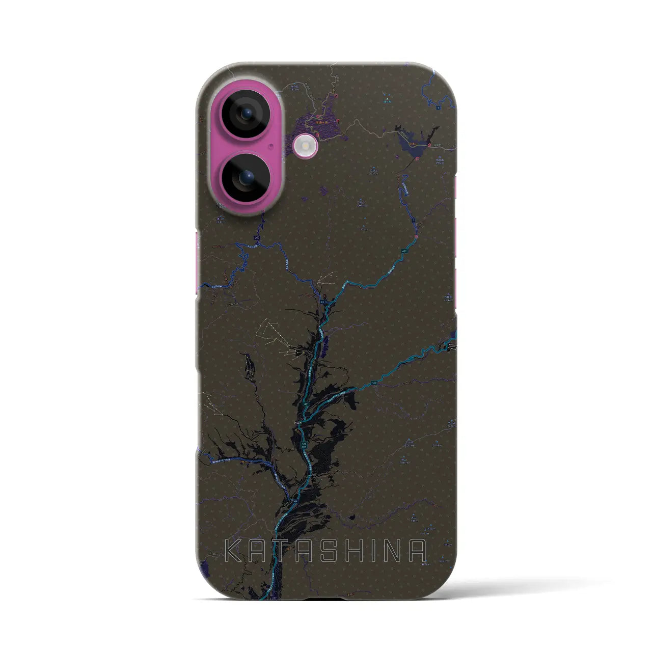 【片品(群馬県)】地図柄iPhoneケース(バックカバータイプ)