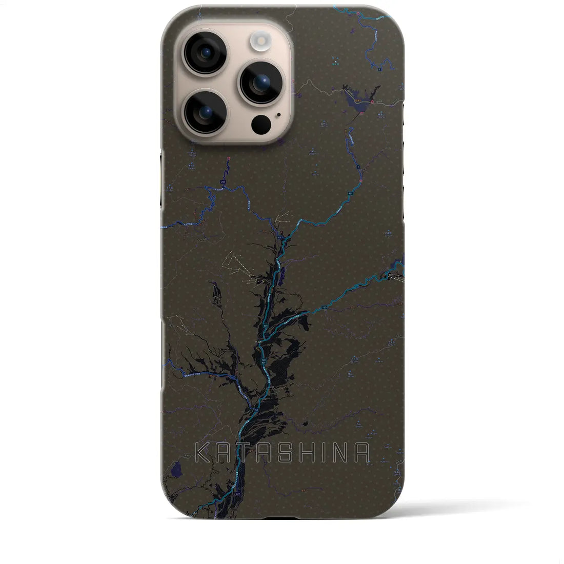 【片品(群馬県)】地図柄iPhoneケース(バックカバータイプ)