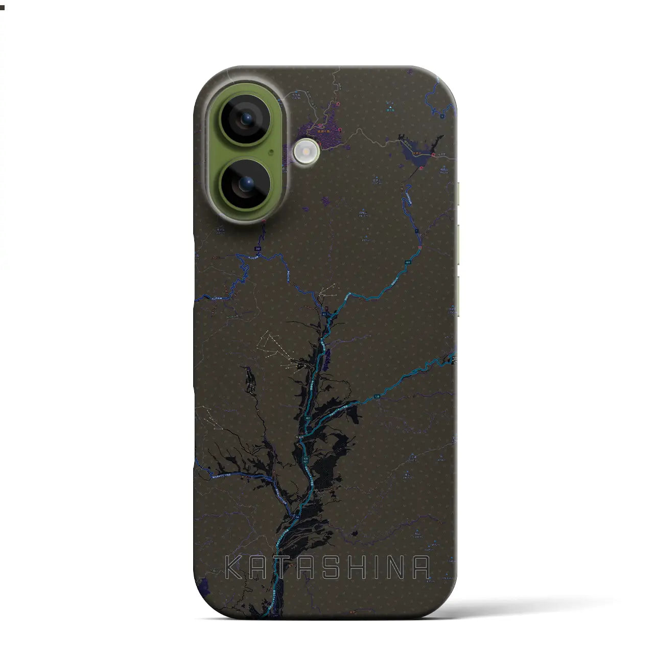 【片品(群馬県)】地図柄iPhoneケース(バックカバータイプ)