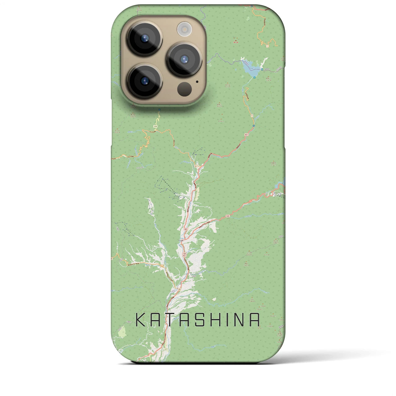 【片品(群馬県)】地図柄iPhoneケース(バックカバータイプ)