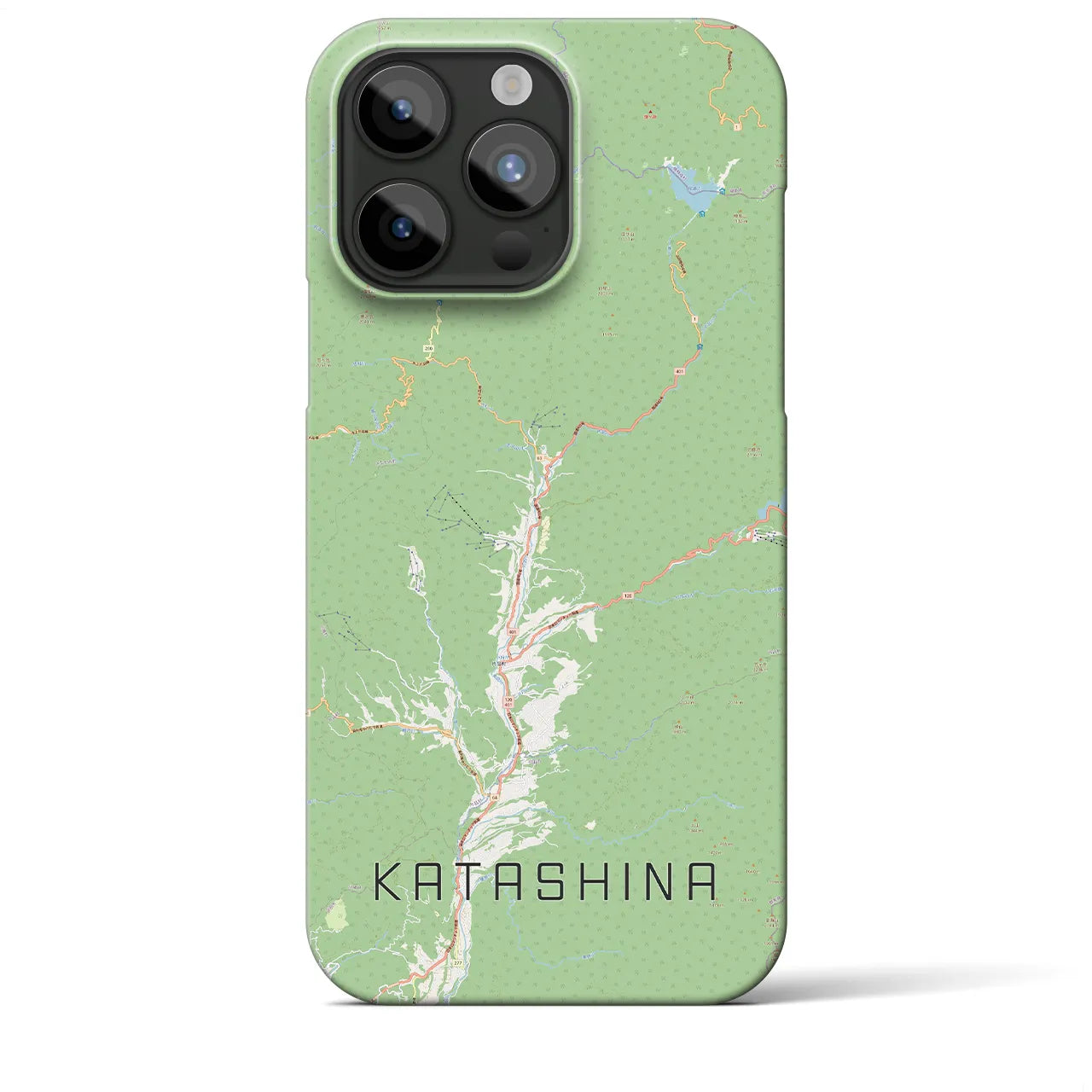 【片品(群馬県)】地図柄iPhoneケース(バックカバータイプ)
