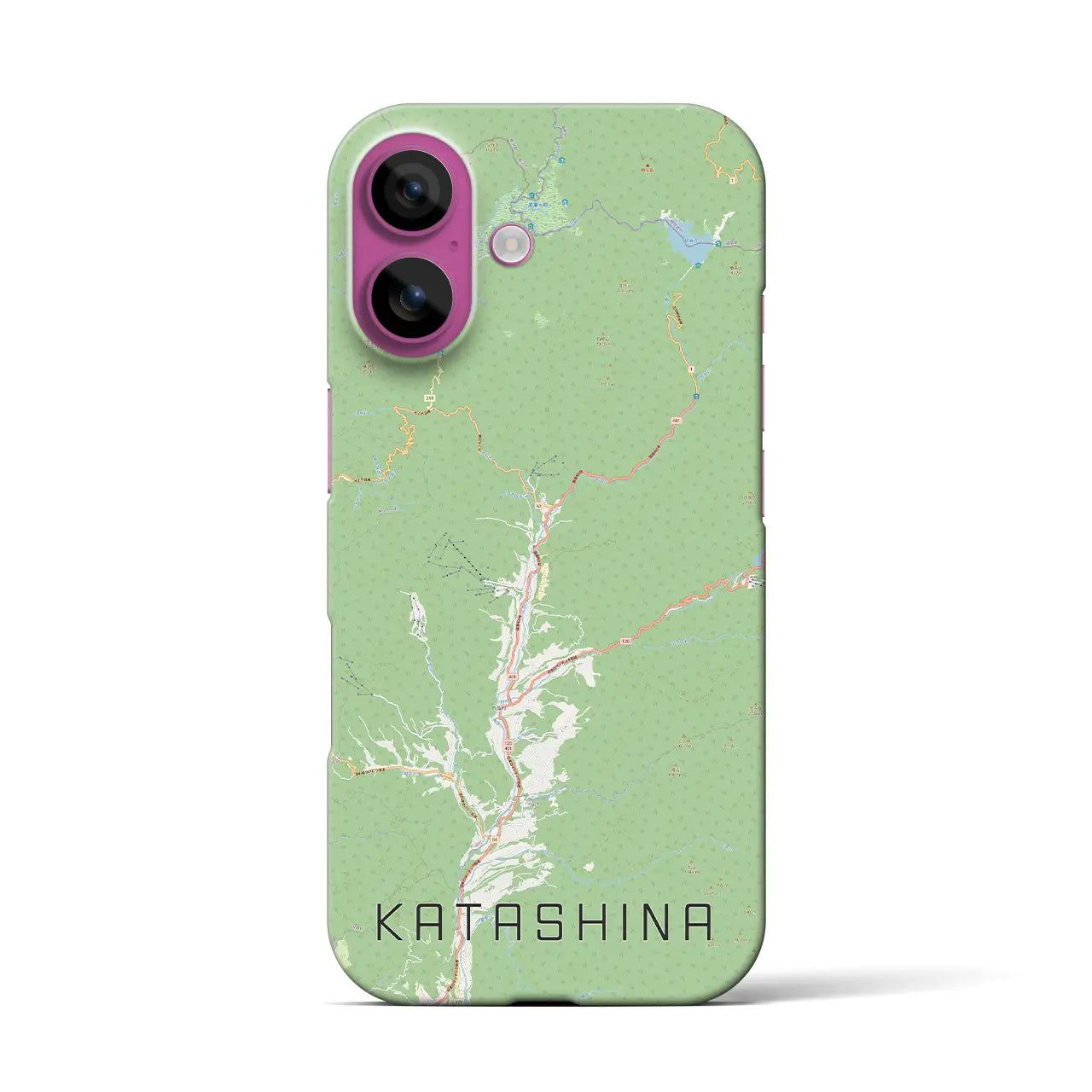 【片品(群馬県)】地図柄iPhoneケース(バックカバータイプ)