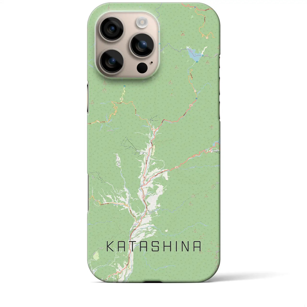 【片品(群馬県)】地図柄iPhoneケース(バックカバータイプ)