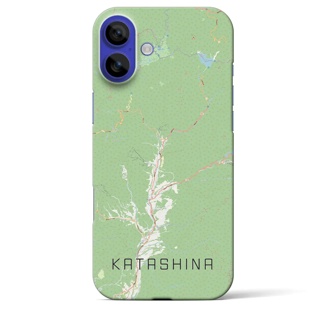 【片品(群馬県)】地図柄iPhoneケース(バックカバータイプ)ナチュラル・iPhone 16 Pro Max 用
