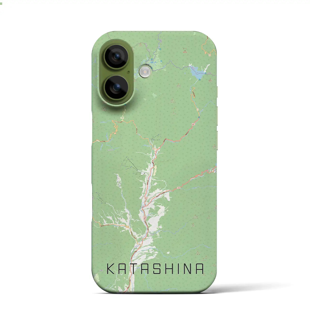 【片品(群馬県)】地図柄iPhoneケース(バックカバータイプ)