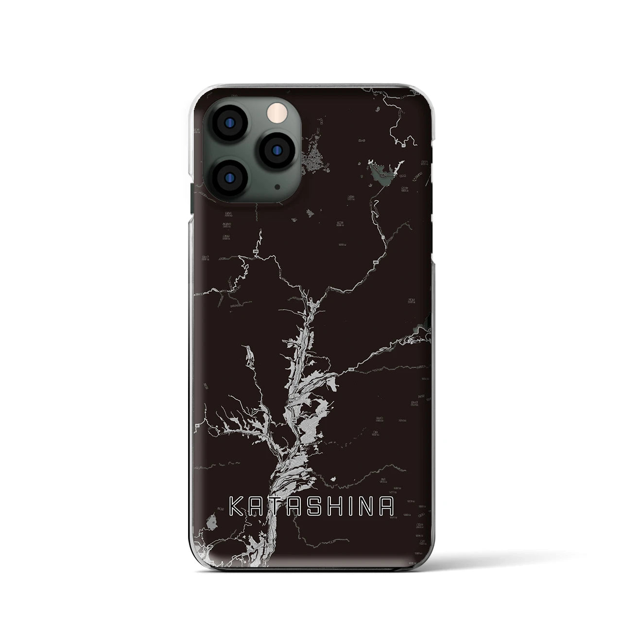 【片品(群馬県)】地図柄iPhoneケース(クリアタイプ)