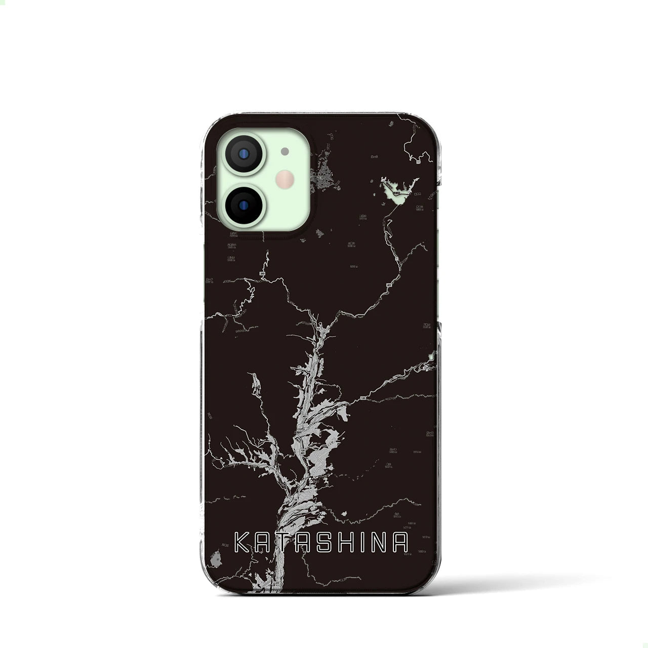 【片品(群馬県)】地図柄iPhoneケース(クリアタイプ)