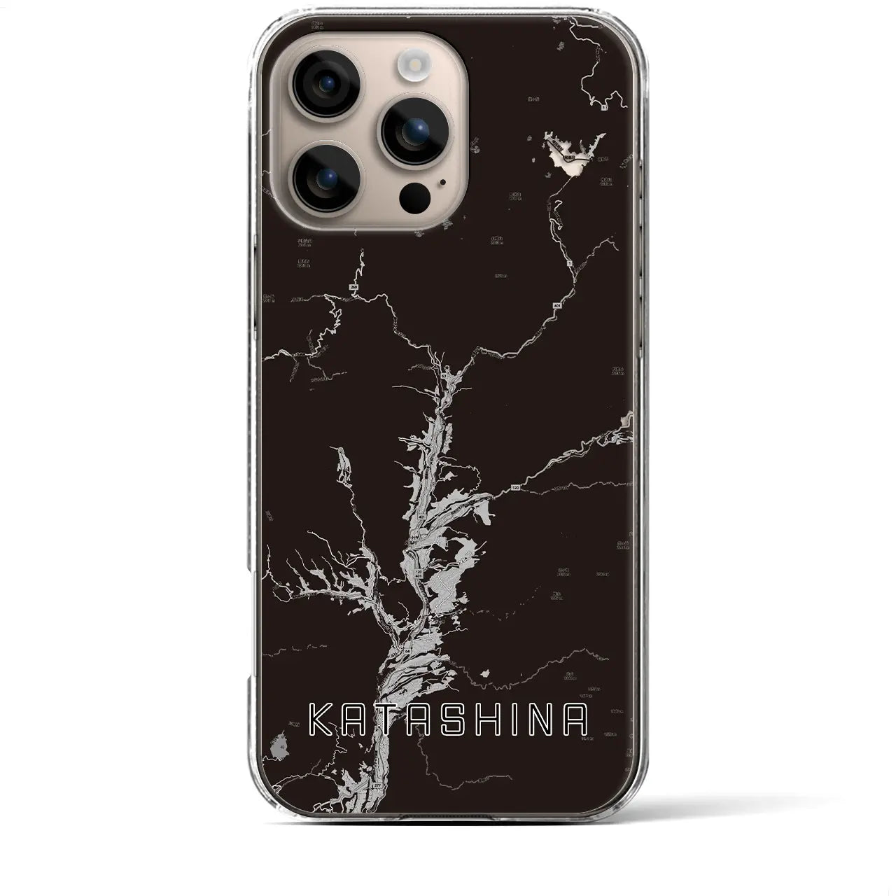 【片品(群馬県)】地図柄iPhoneケース(クリアタイプ)