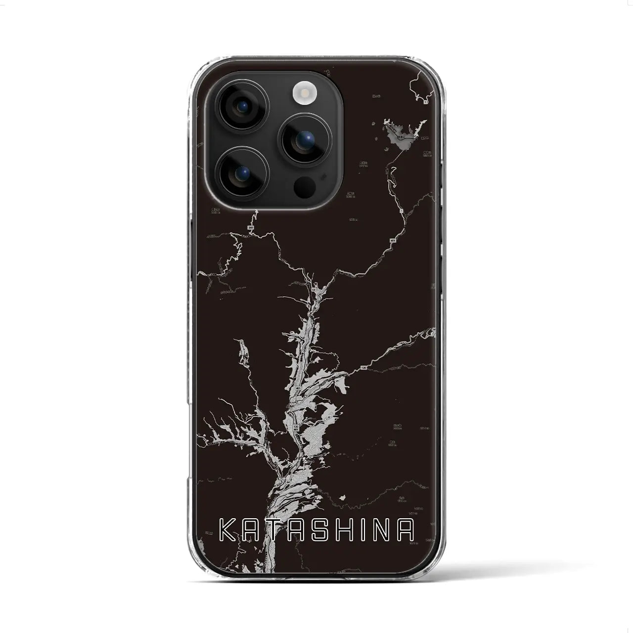 【片品(群馬県)】地図柄iPhoneケース(クリアタイプ)
