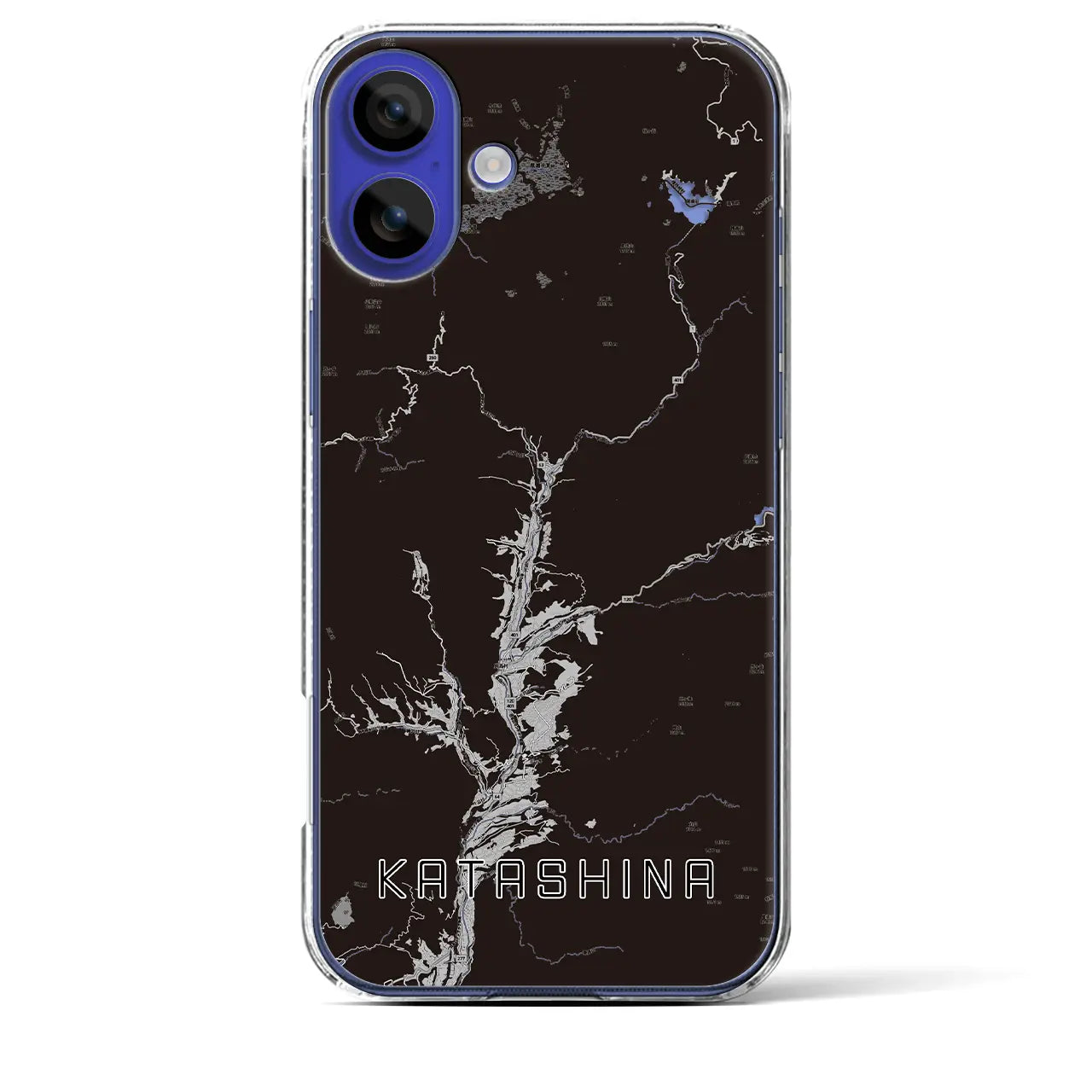 【片品(群馬県)】地図柄iPhoneケース(クリアタイプ)
