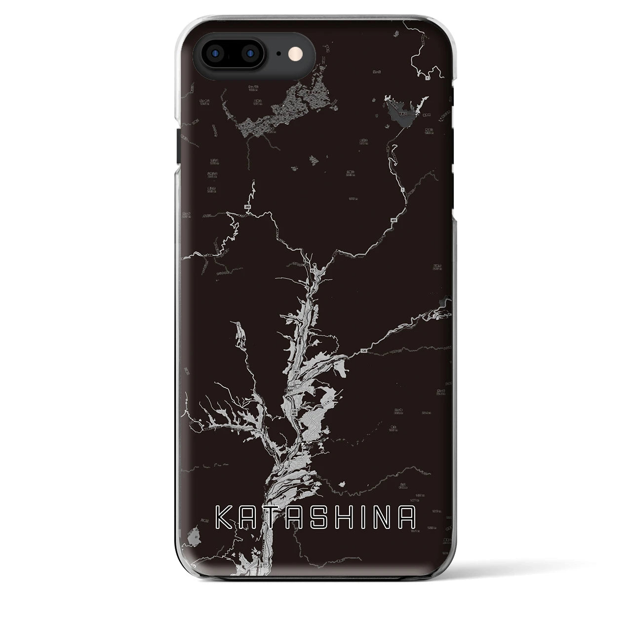 【片品(群馬県)】地図柄iPhoneケース(クリアタイプ)