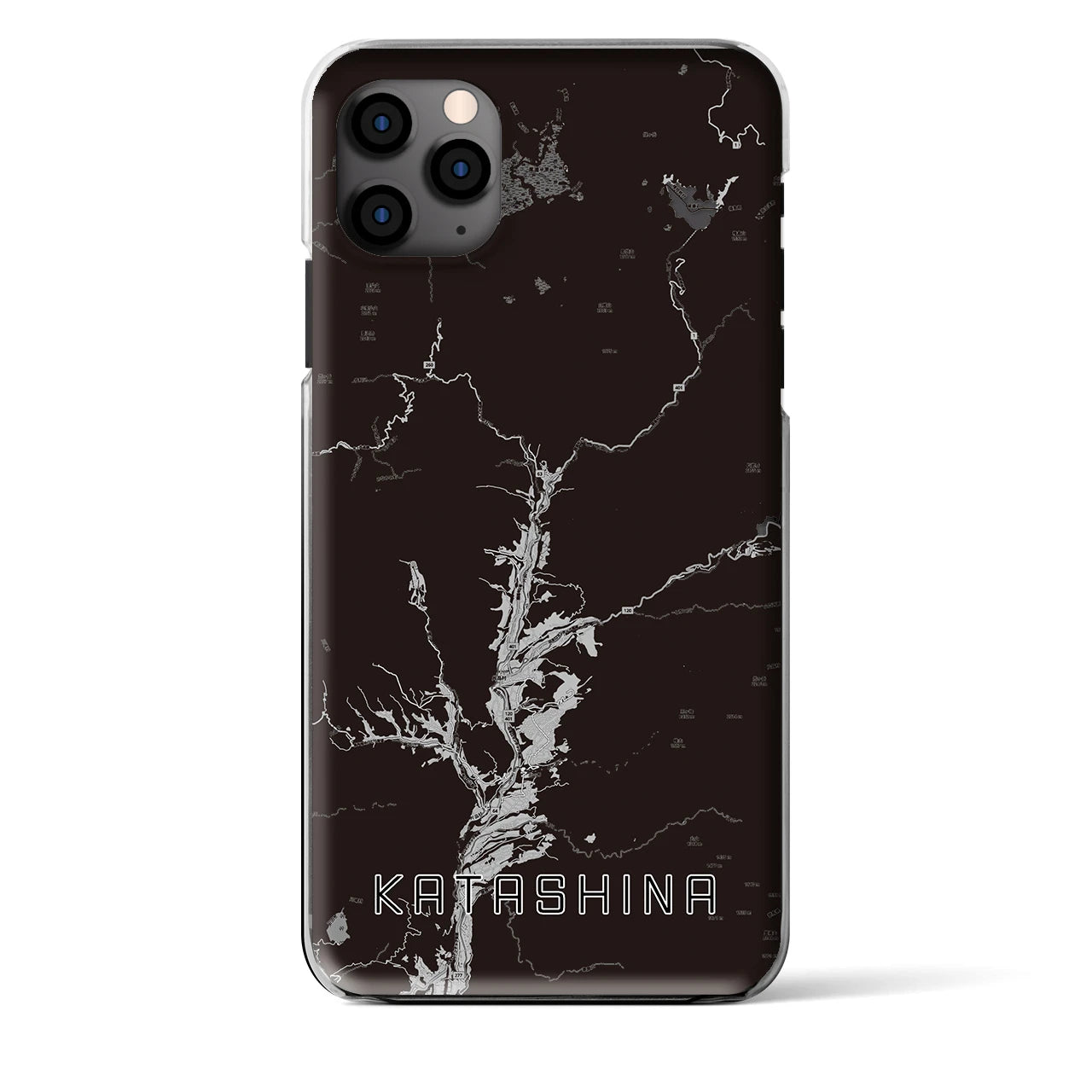 【片品(群馬県)】地図柄iPhoneケース(クリアタイプ)