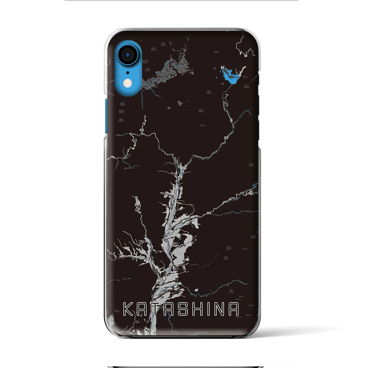 【片品(群馬県)】地図柄iPhoneケース(クリアタイプ)