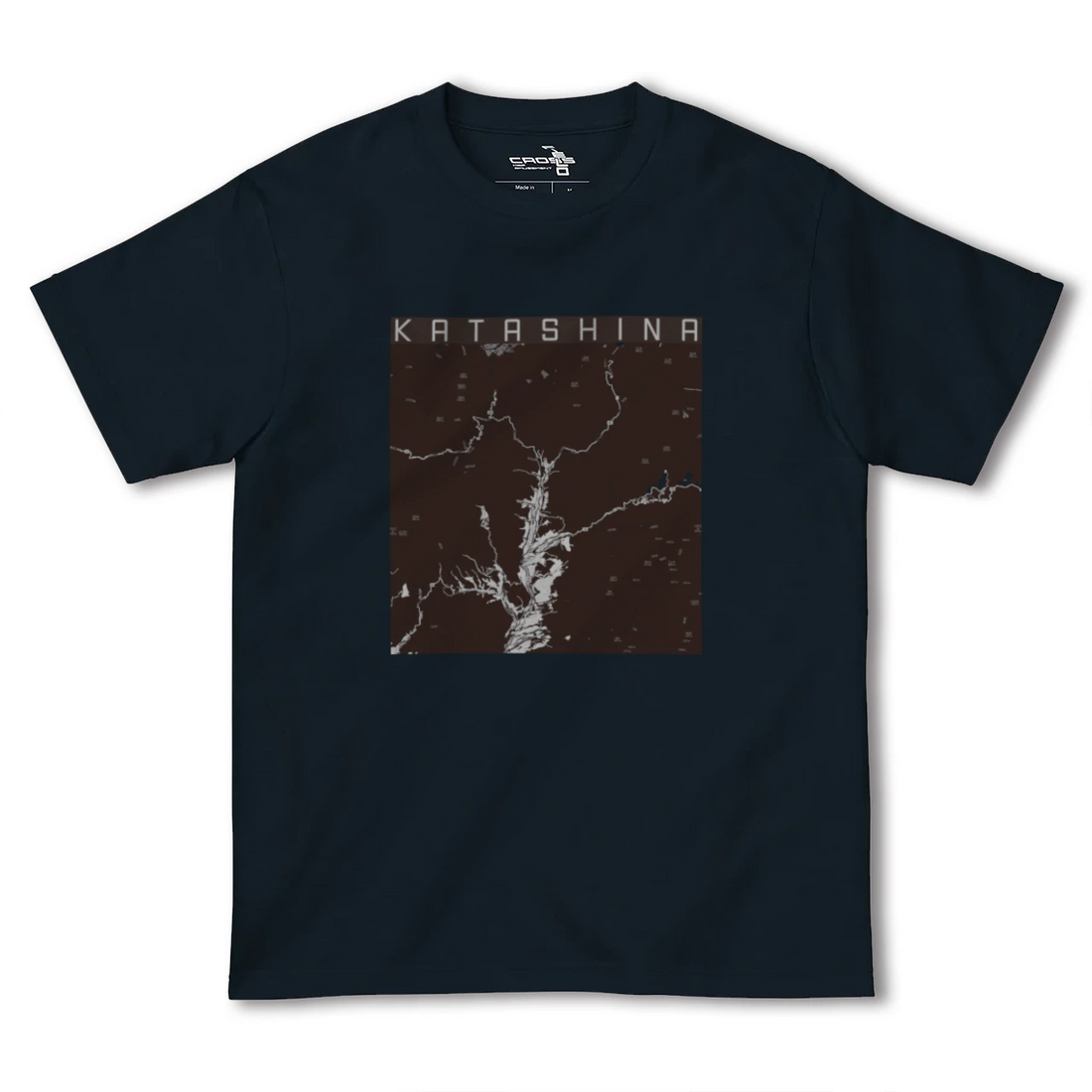 【片品(群馬県)】地図柄ヘビーウェイトTシャツ