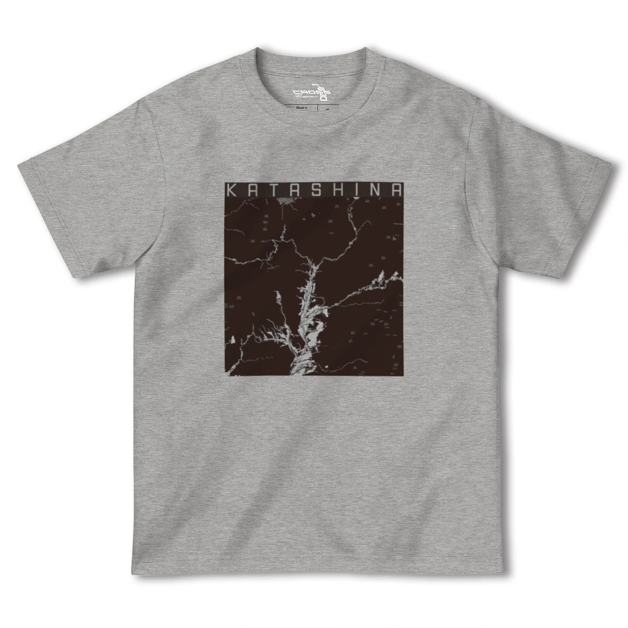 【片品(群馬県)】地図柄ヘビーウェイトTシャツ