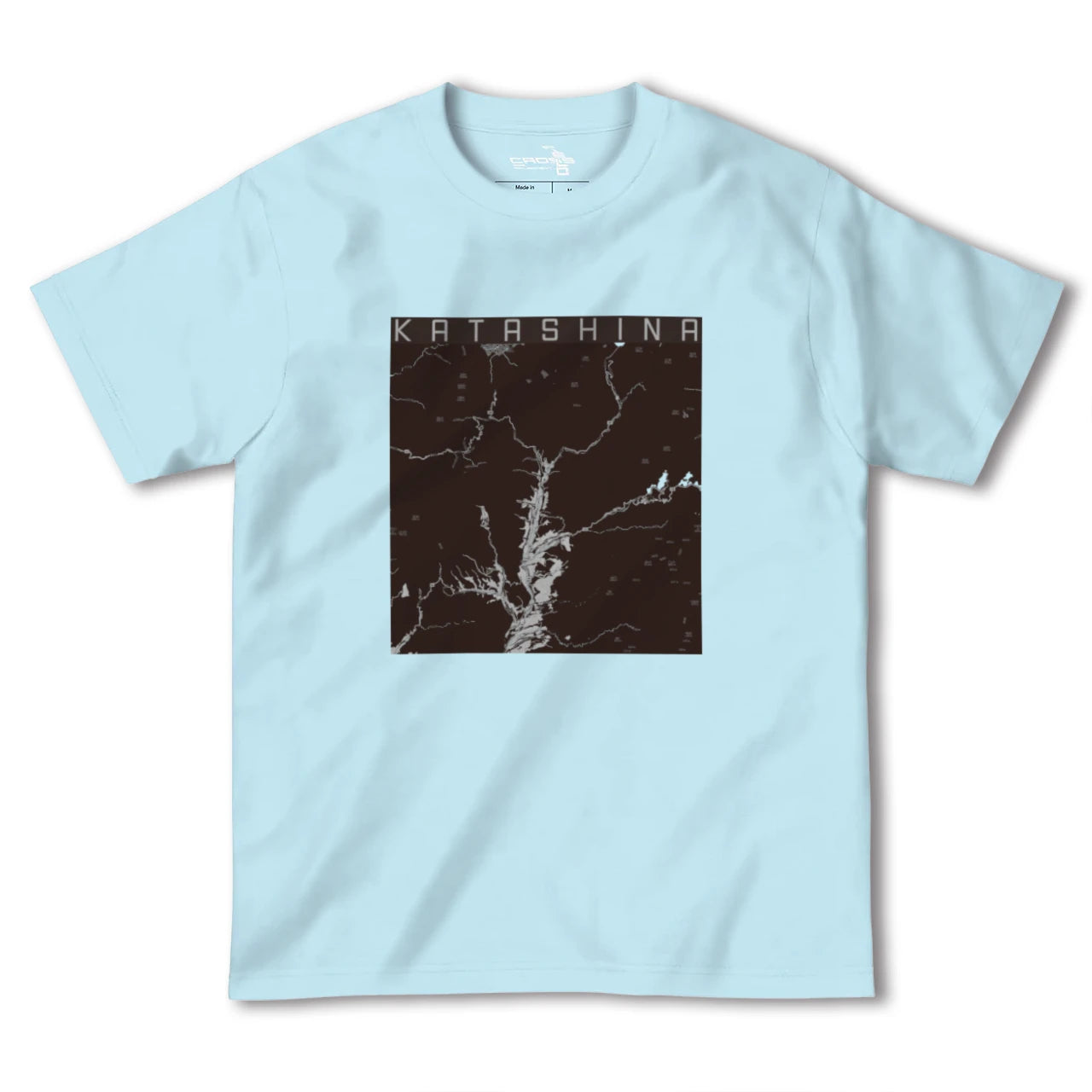 【片品(群馬県)】地図柄ヘビーウェイトTシャツ