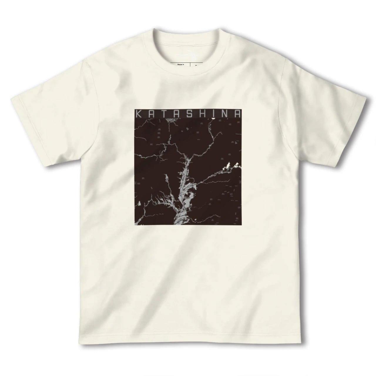 【片品(群馬県)】地図柄ヘビーウェイトTシャツ