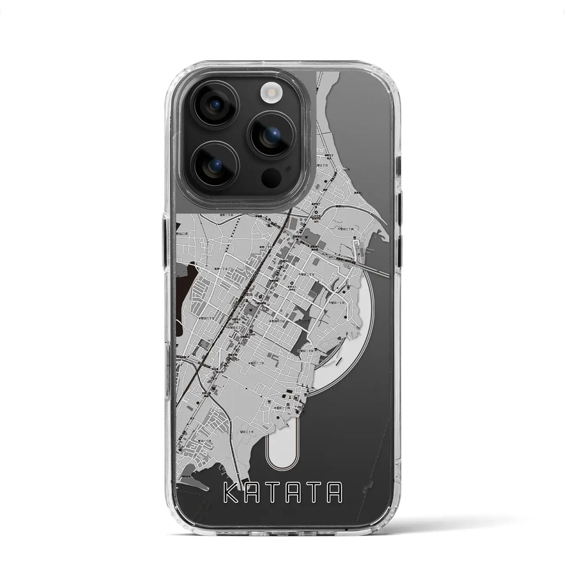 【堅田(滋賀県)】地図柄iPhoneケース(MagSafeタイプ)