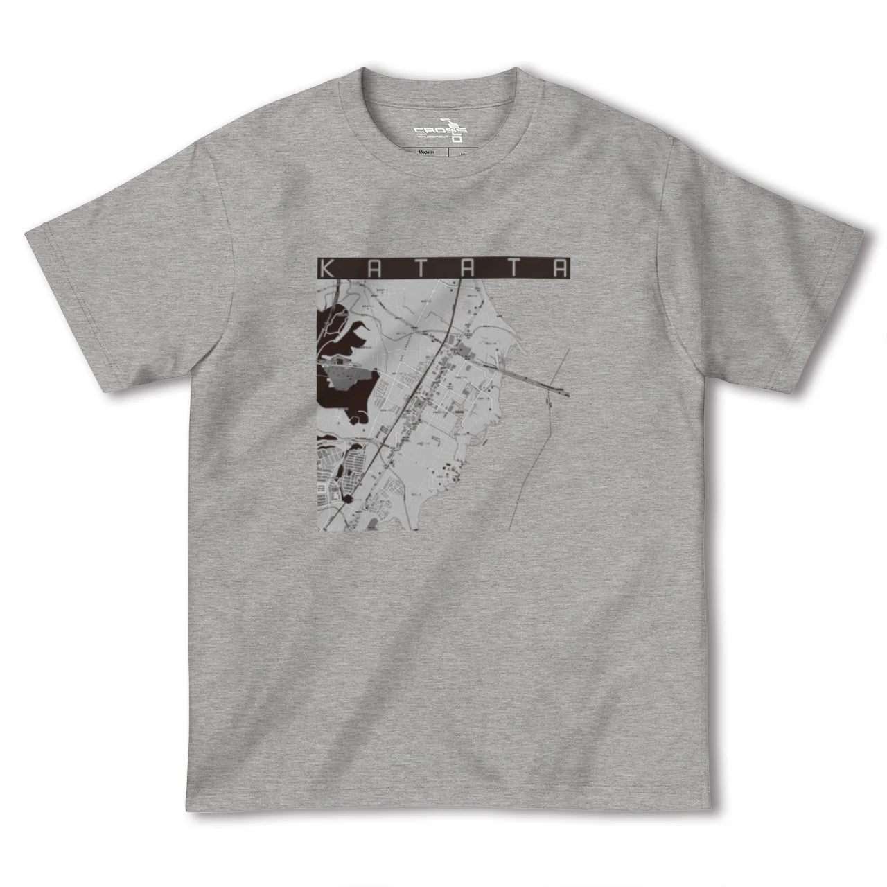 【堅田(滋賀県)】地図柄ヘビーウェイトTシャツ