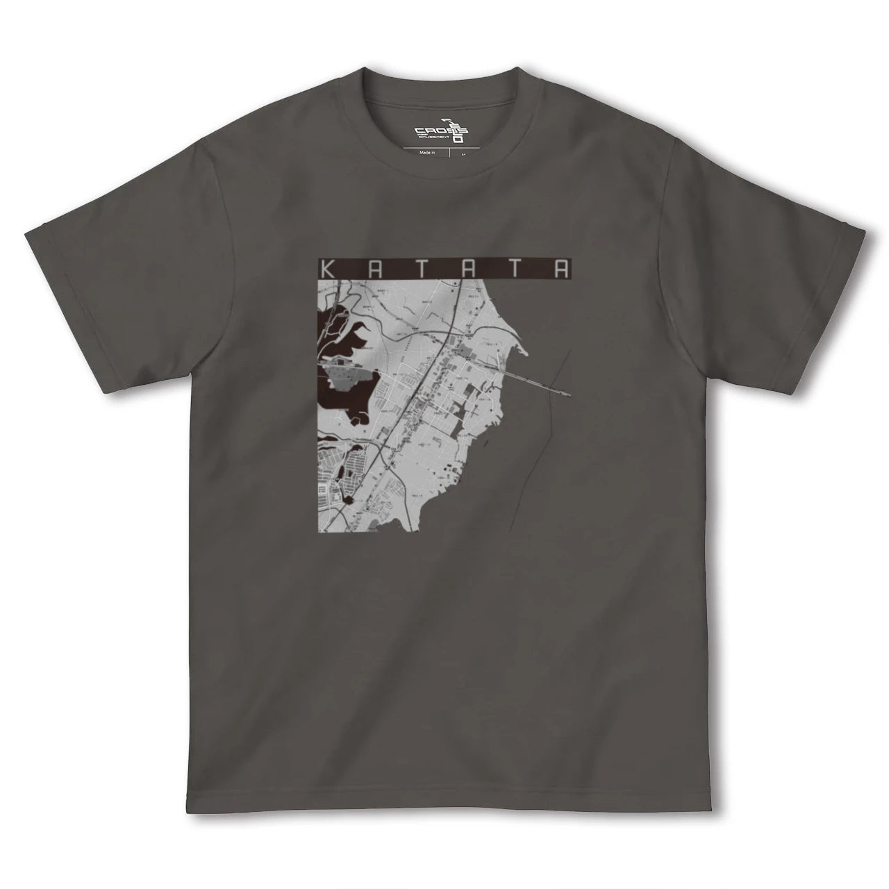 【堅田(滋賀県)】地図柄ヘビーウェイトTシャツ