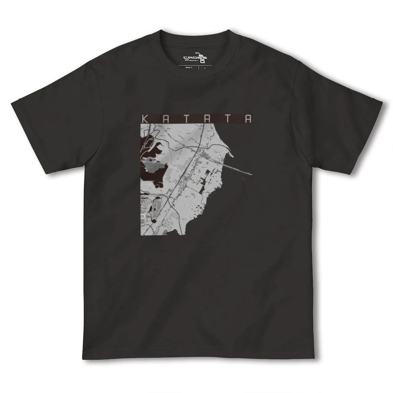 【堅田(滋賀県)】地図柄ヘビーウェイトTシャツ