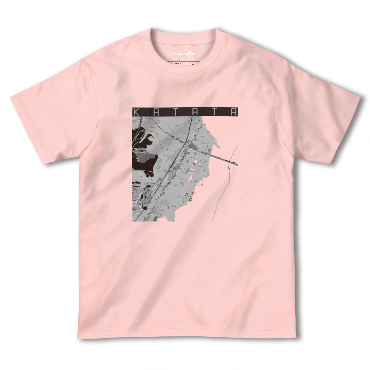 【堅田(滋賀県)】地図柄ヘビーウェイトTシャツ