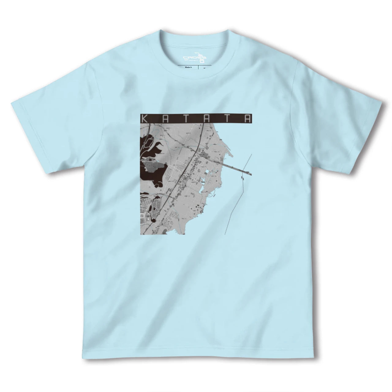 【堅田(滋賀県)】地図柄ヘビーウェイトTシャツ