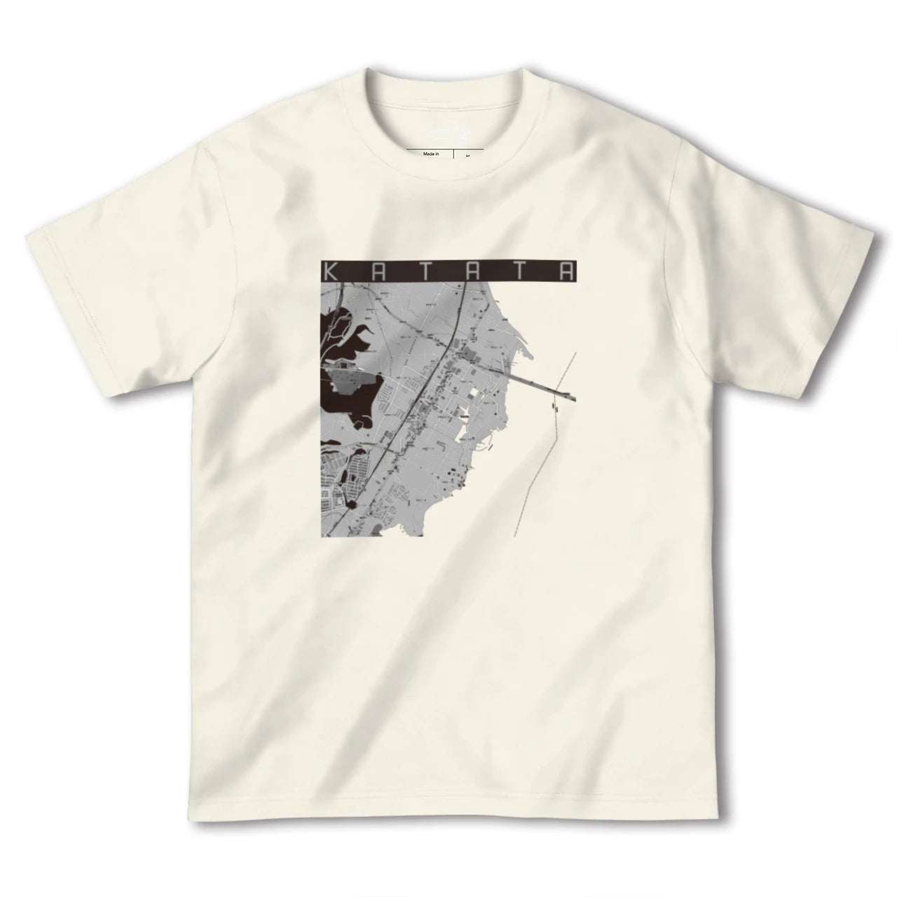 【堅田(滋賀県)】地図柄ヘビーウェイトTシャツ