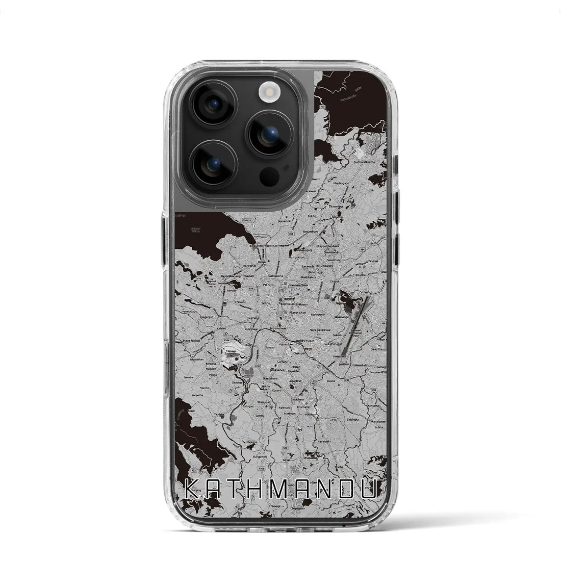 【カトマンズ(ネパール)】地図柄iPhoneケース(MagSafeタイプ)