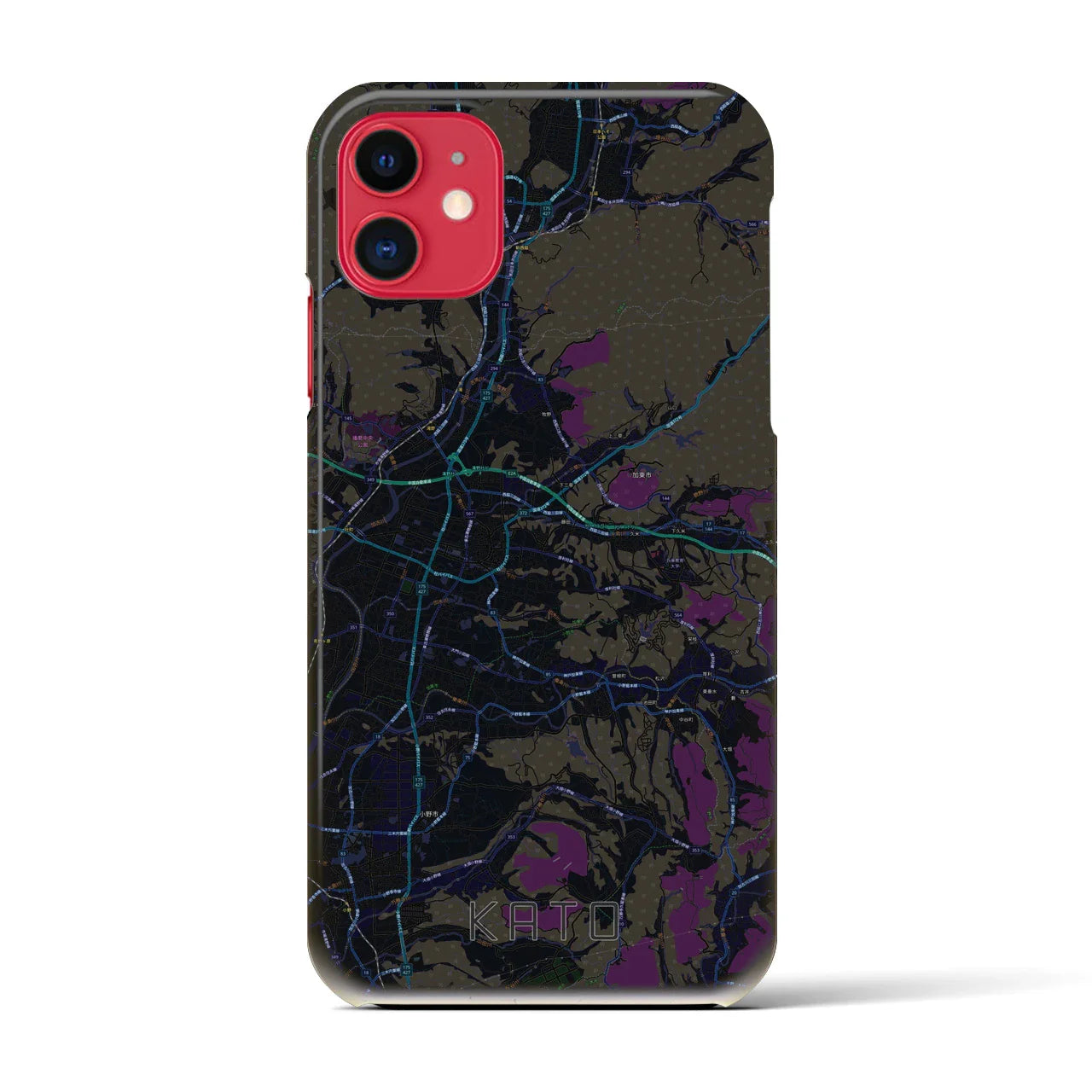 【加東(兵庫県)】地図柄iPhoneケース(バックカバータイプ)