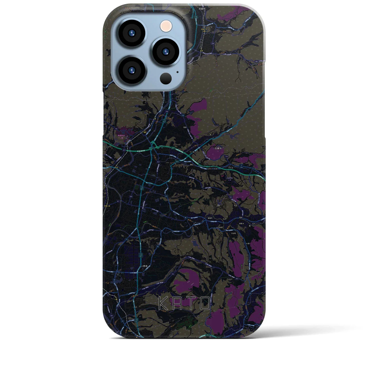 【加東(兵庫県)】地図柄iPhoneケース(バックカバータイプ)