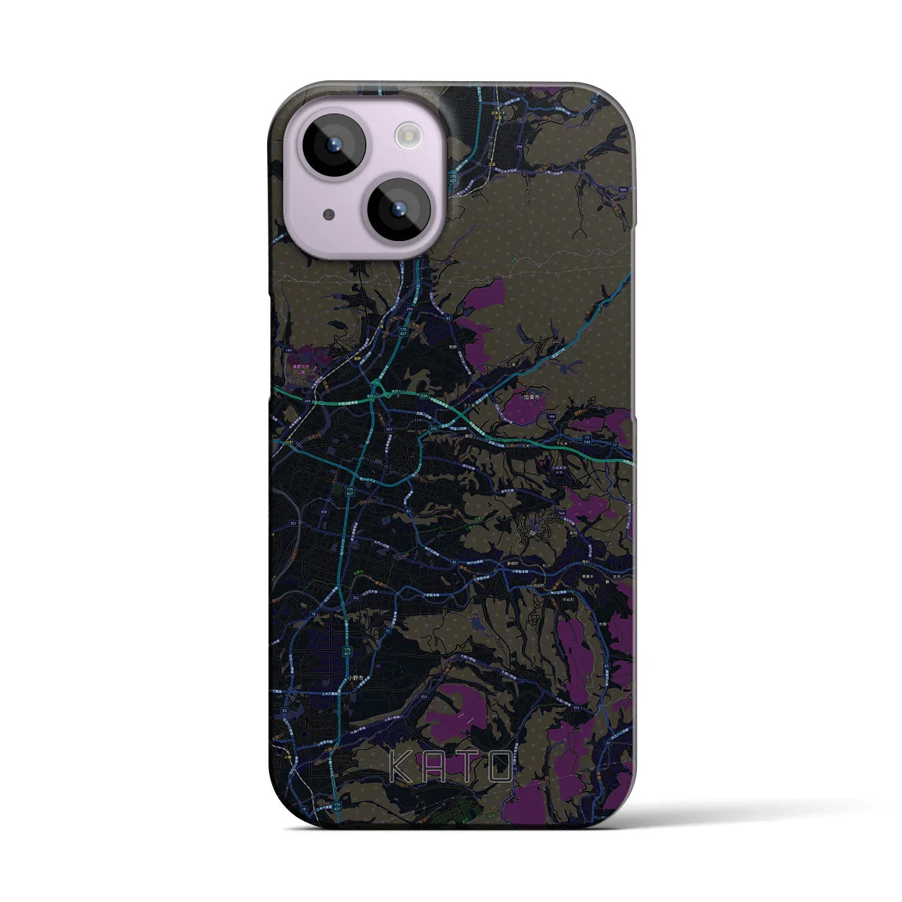 【加東(兵庫県)】地図柄iPhoneケース(バックカバータイプ)