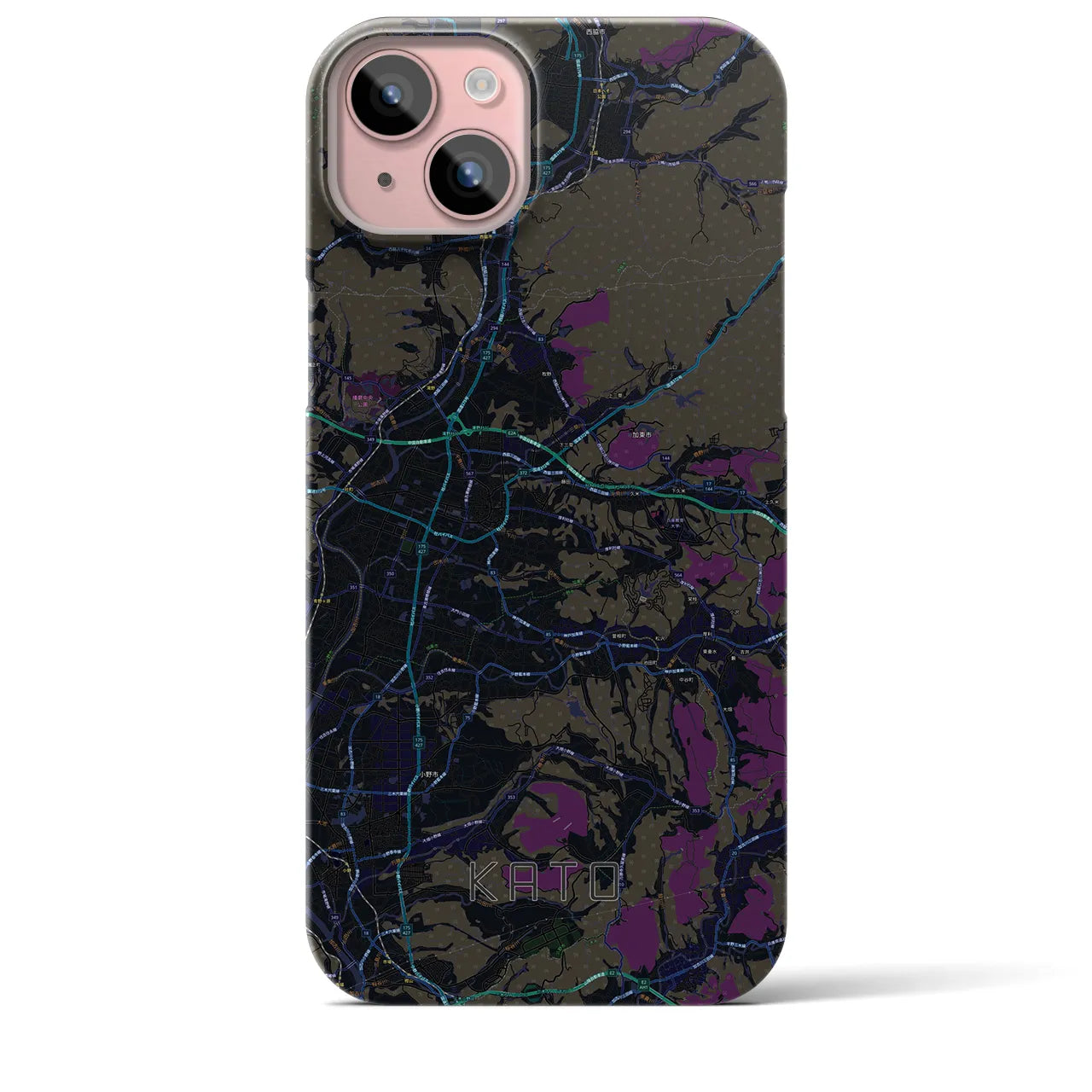 【加東(兵庫県)】地図柄iPhoneケース(バックカバータイプ)