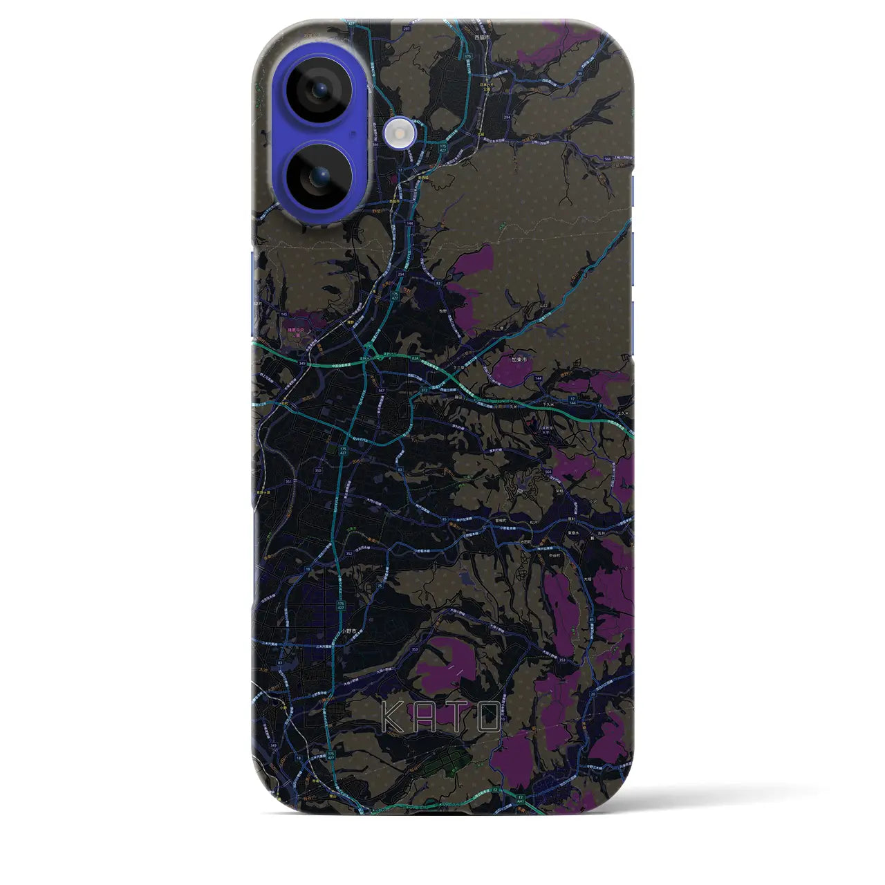 【加東(兵庫県)】地図柄iPhoneケース(バックカバータイプ)