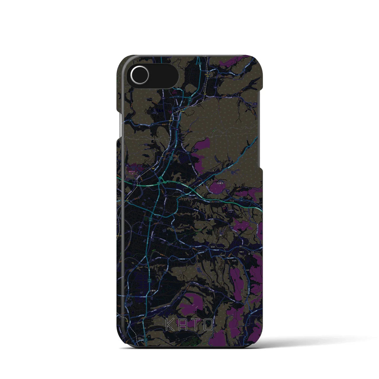 【加東(兵庫県)】地図柄iPhoneケース(バックカバータイプ)