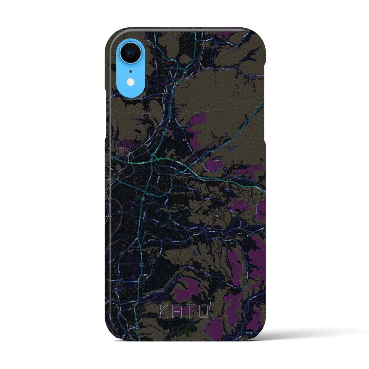 【加東(兵庫県)】地図柄iPhoneケース(バックカバータイプ)