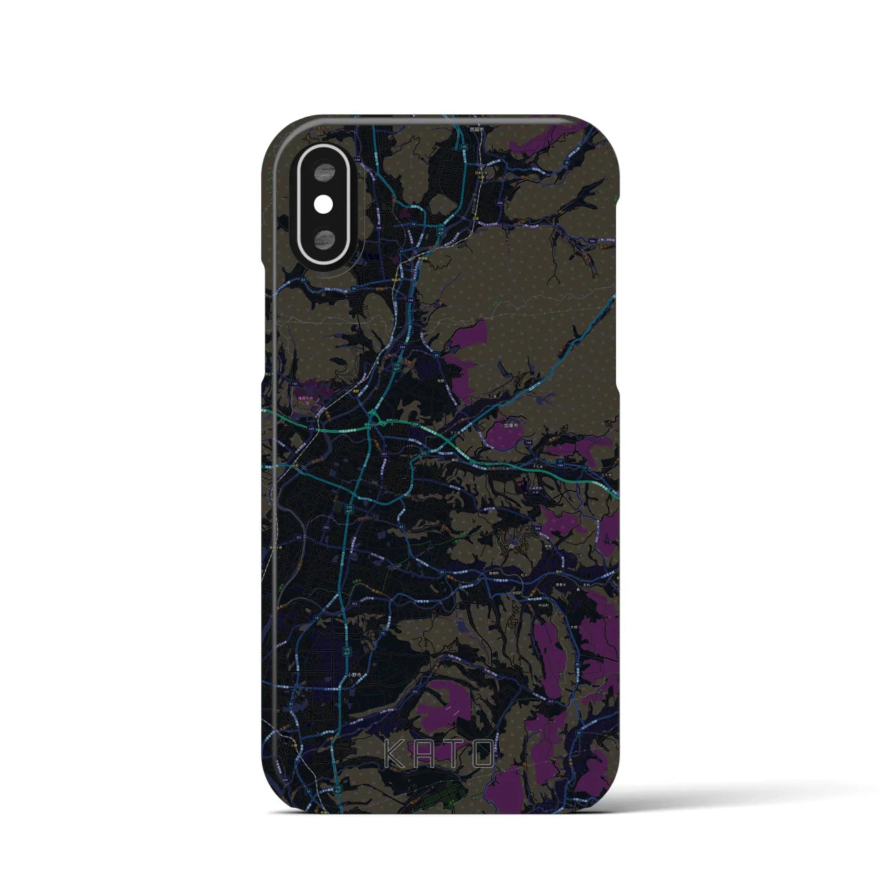 【加東(兵庫県)】地図柄iPhoneケース(バックカバータイプ)