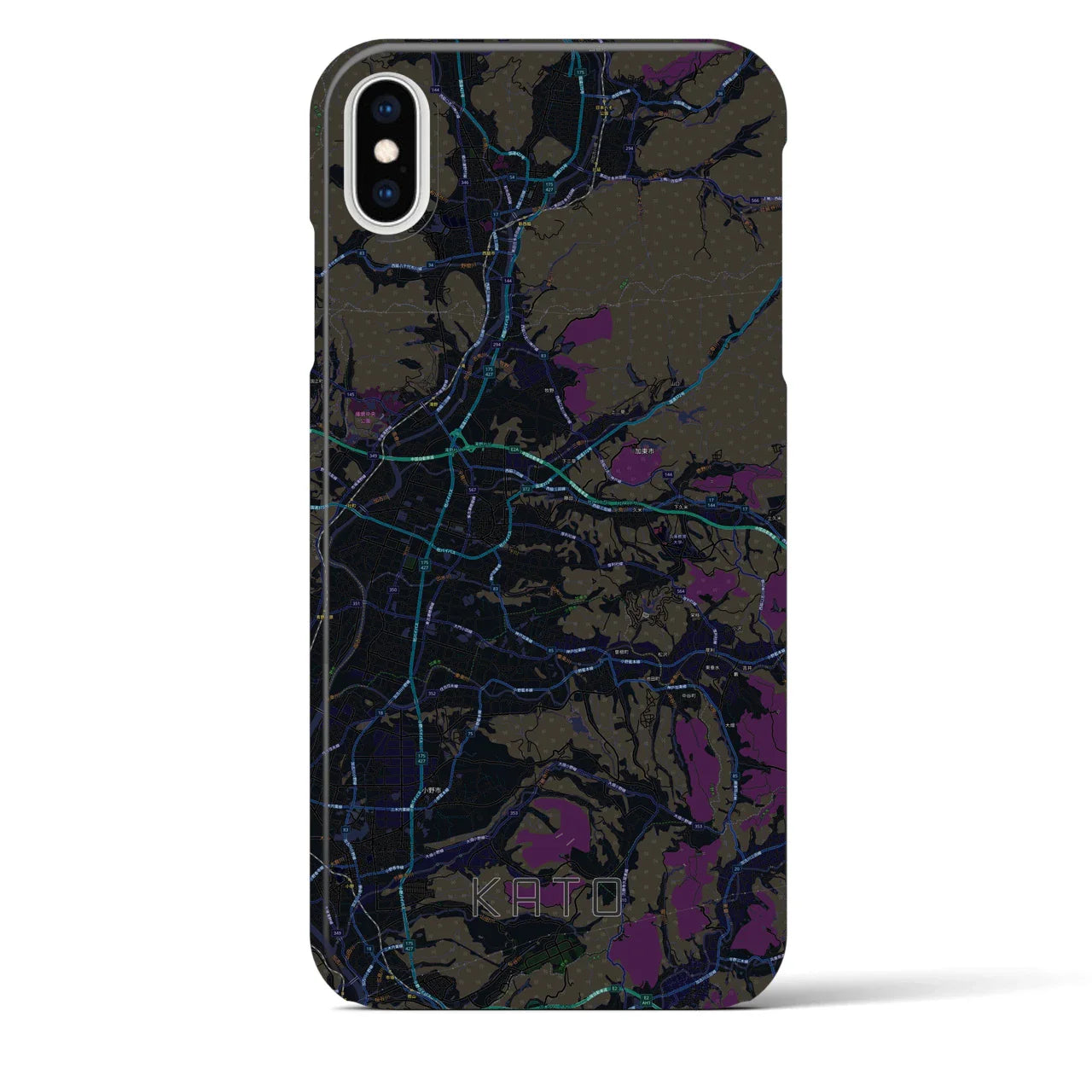 【加東(兵庫県)】地図柄iPhoneケース(バックカバータイプ)