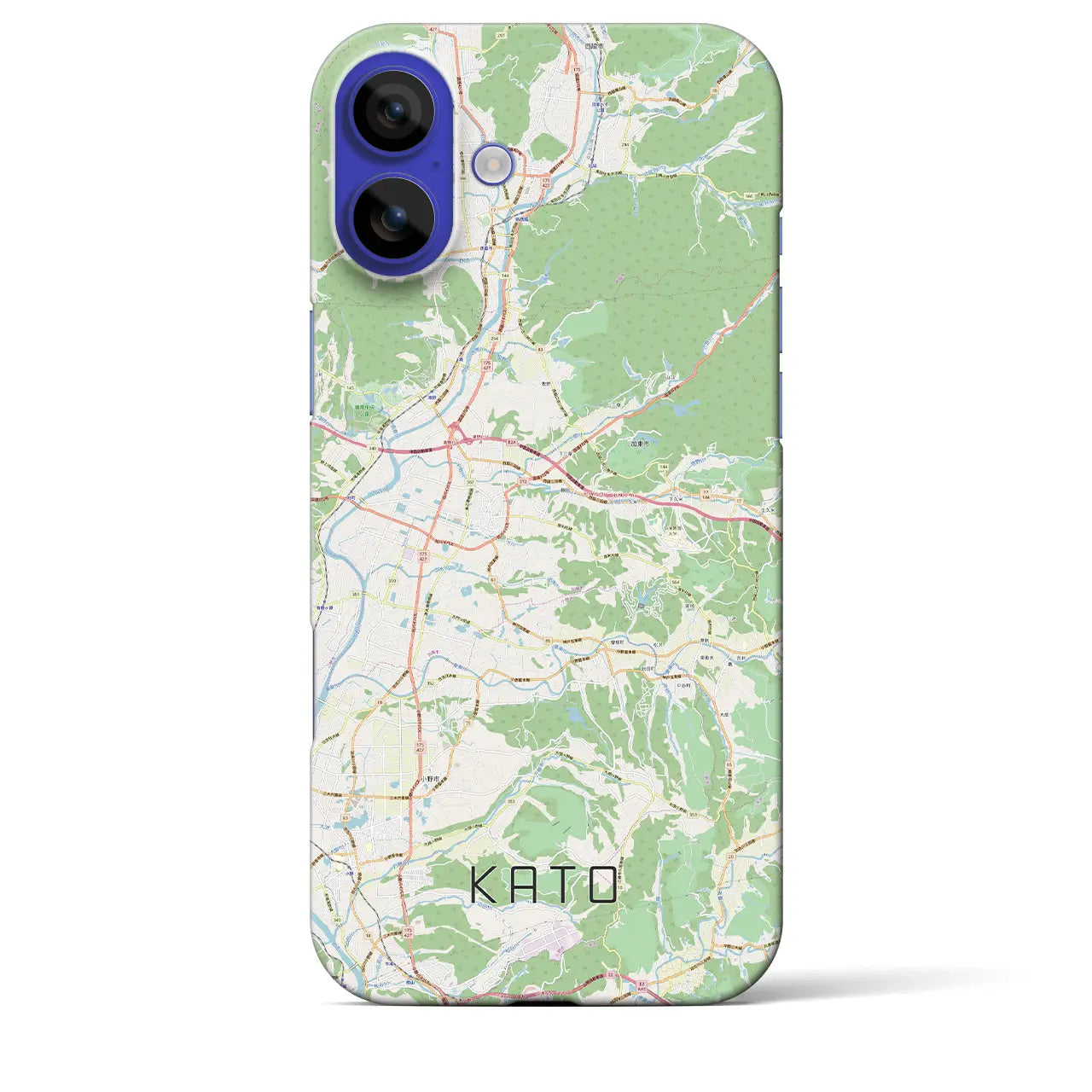 【加東(兵庫県)】地図柄iPhoneケース(バックカバータイプ)ナチュラル・iPhone 16 Pro Max 用