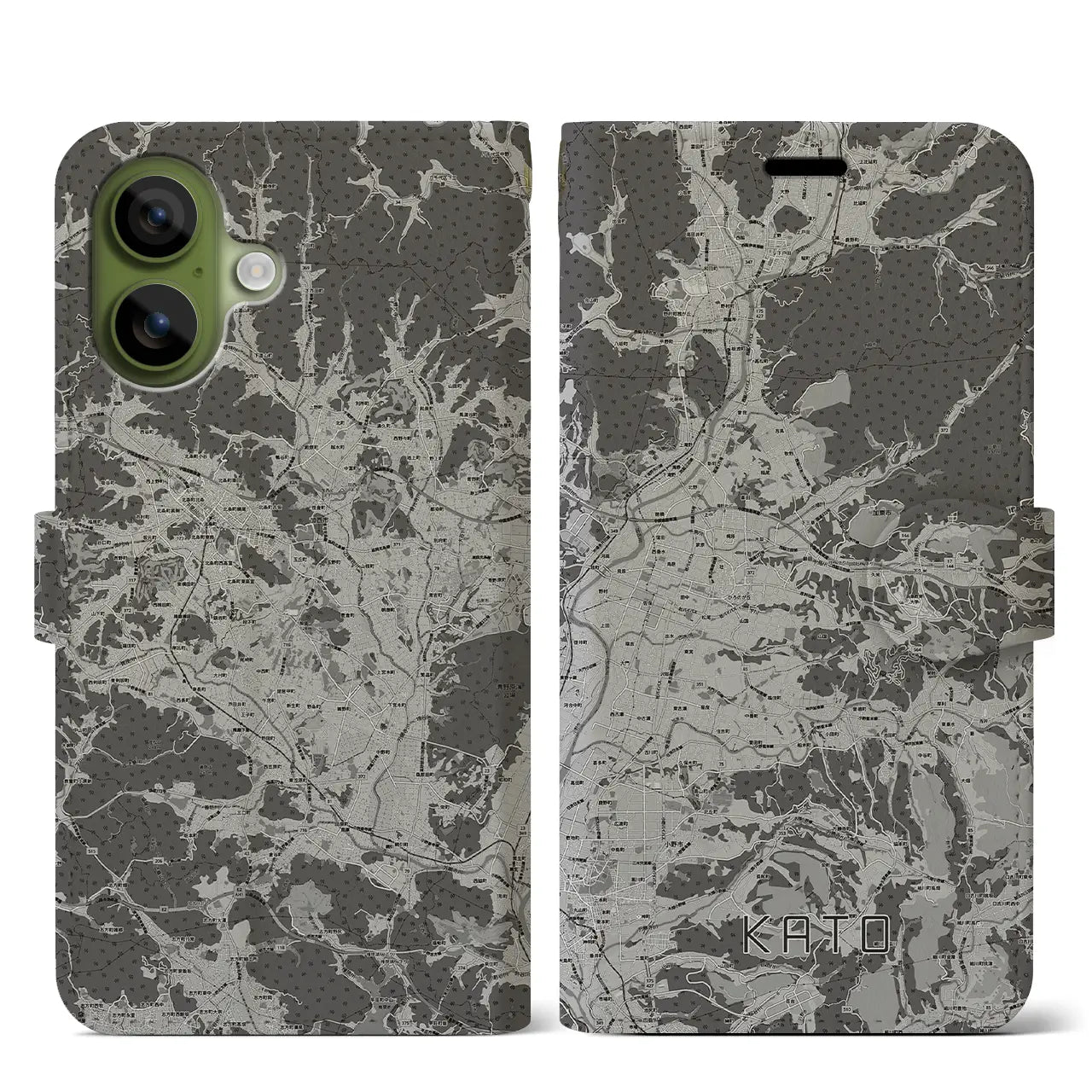 【加東(兵庫県)】地図柄iPhoneケース(手帳タイプ)