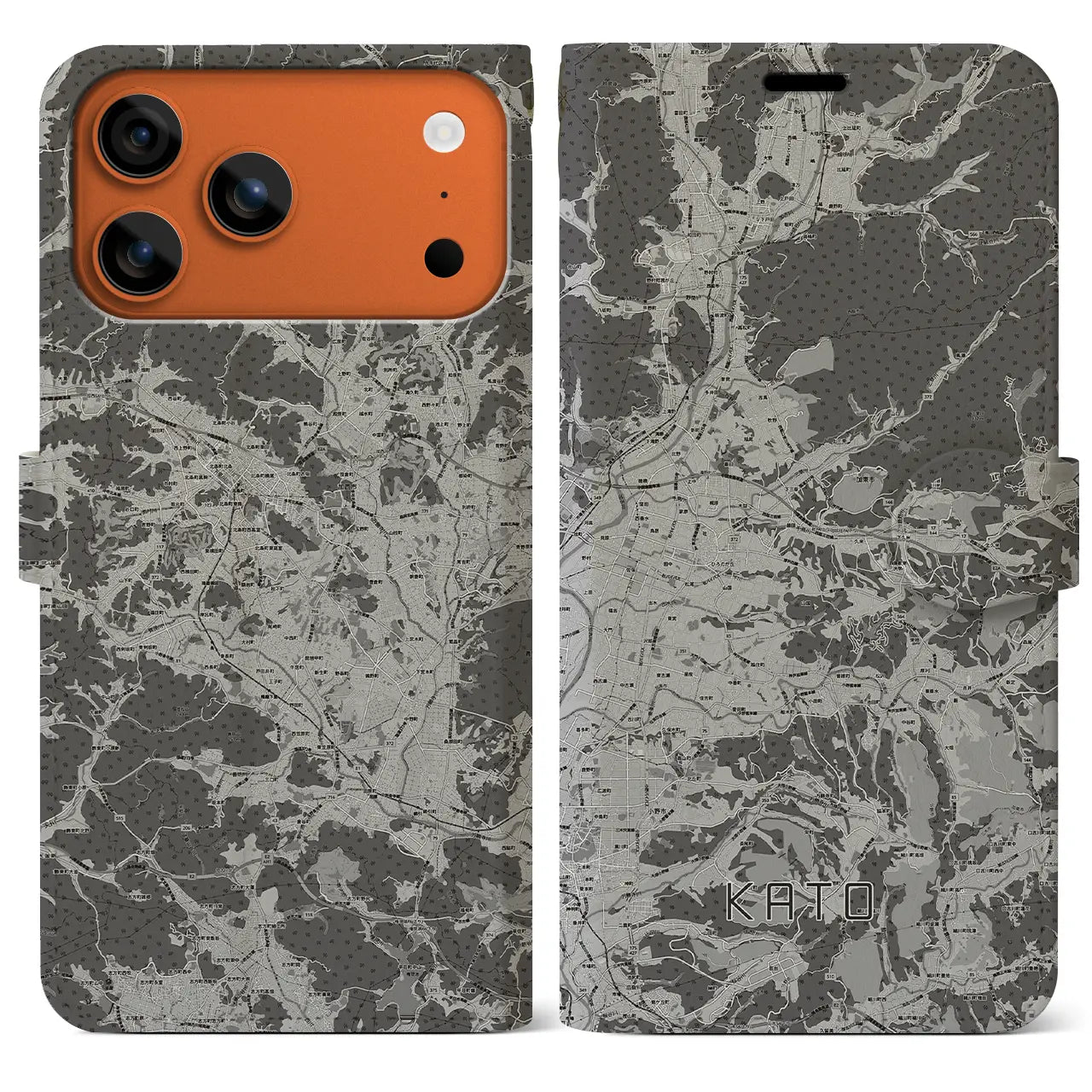 【加東(兵庫県)】地図柄iPhoneケース(手帳タイプ)