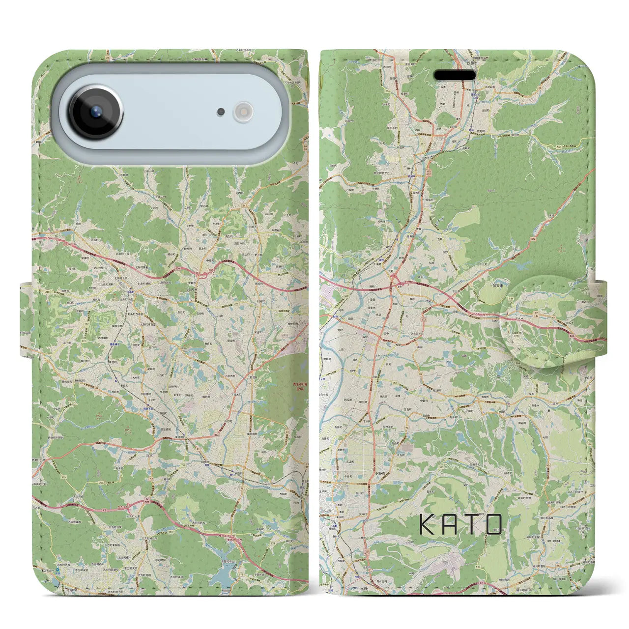 【加東(兵庫県)】地図柄iPhoneケース(手帳タイプ)ナチュラル・iPhone 17 Pro Max 用