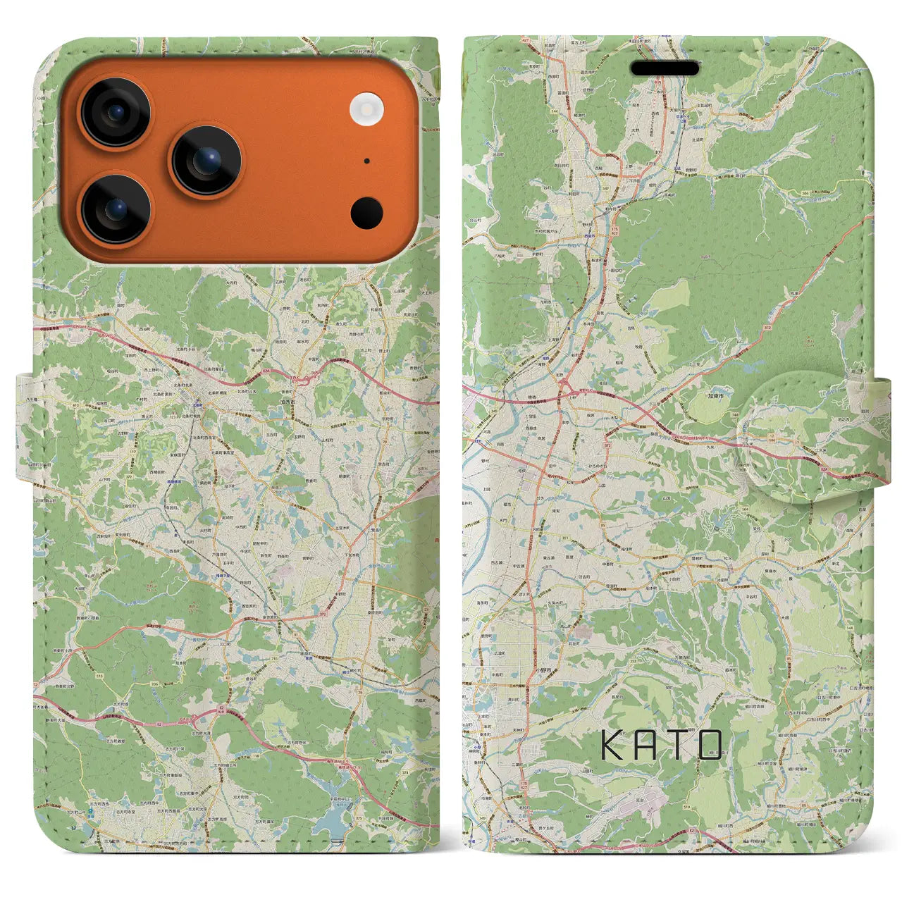 【加東(兵庫県)】地図柄iPhoneケース(手帳タイプ)