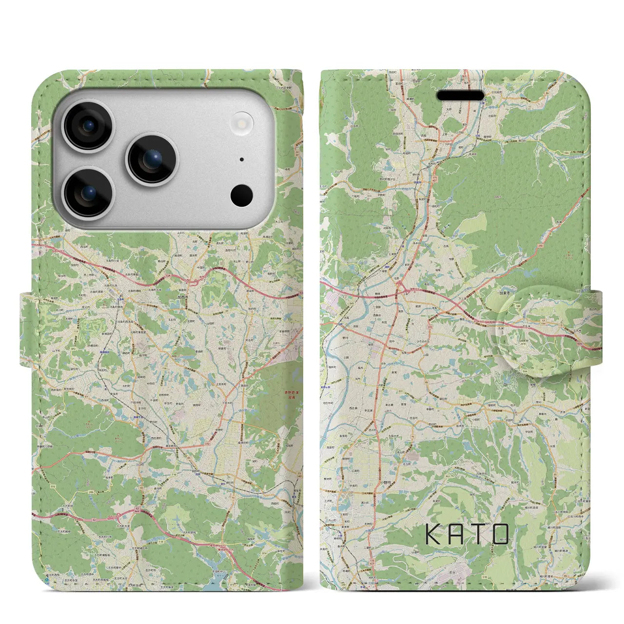 【加東(兵庫県)】地図柄iPhoneケース(手帳タイプ)