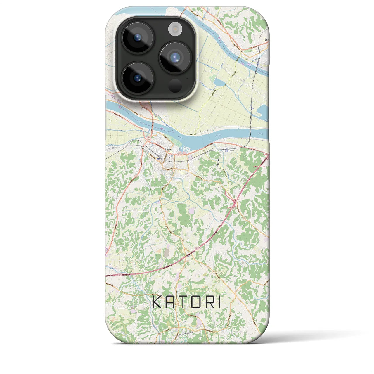 【香取(千葉県)】地図柄iPhoneケース(バックカバータイプ)