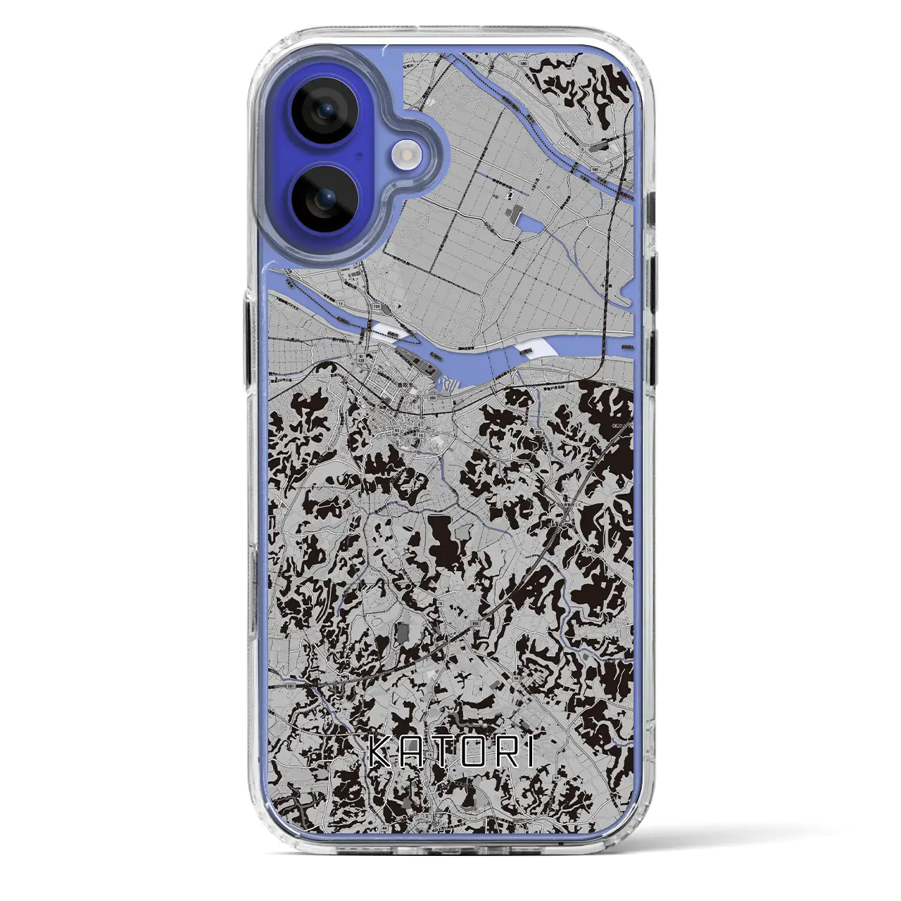 【香取(千葉県)】地図柄iPhoneケース(MagSafeタイプ)