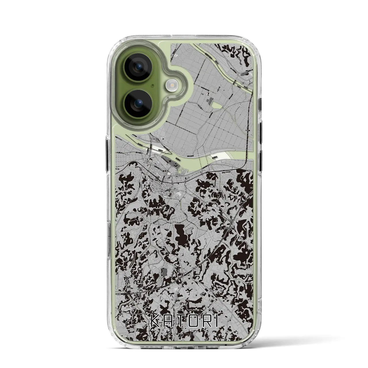 【香取(千葉県)】地図柄iPhoneケース(MagSafeタイプ)