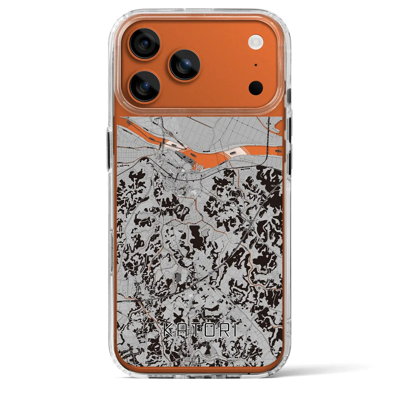 【香取(千葉県)】地図柄iPhoneケース(MagSafeタイプ)